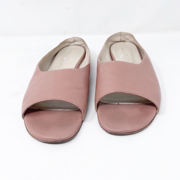 Maison Bedard Women's Shoes Sz 9.5 EU 40 Lin Sandal Mules Pink Desert Rose RARE - Picture 1 of 9